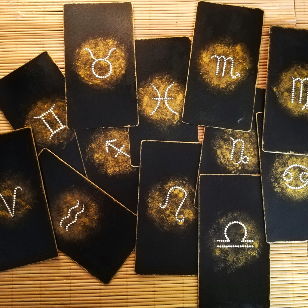 oracle des 12 boutique cartes astrologiques signes